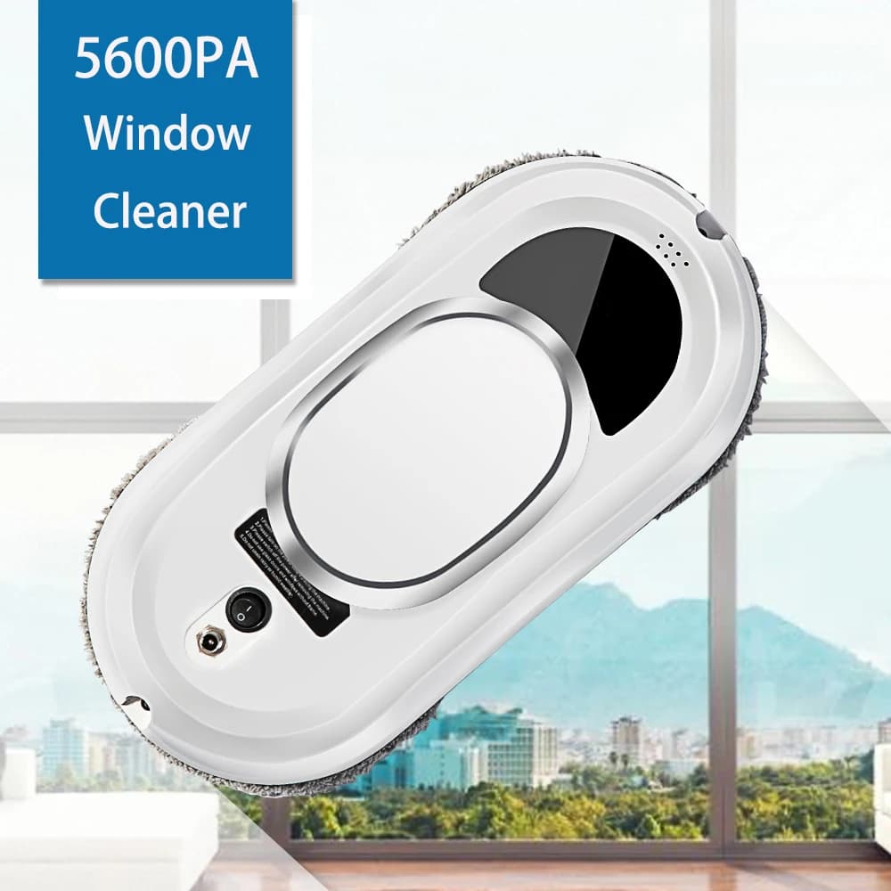 Robot nettoyeur de vitres intelligent 5600Pa, 20 minutes d'autonomie UPS, pour vitres/carrelage/plafond, anti-chute, télécommande