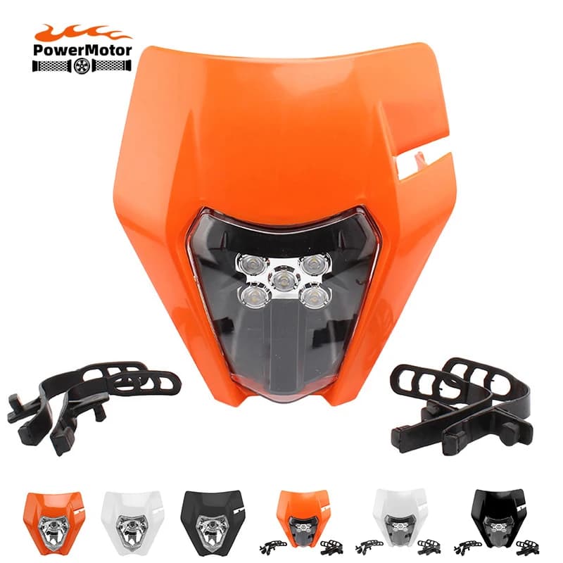 Plaque de phare LED pour KTM EXC EXCF SX XC 125 150 250 350 450, accessoires de Motocross, masque de Moto Enduro