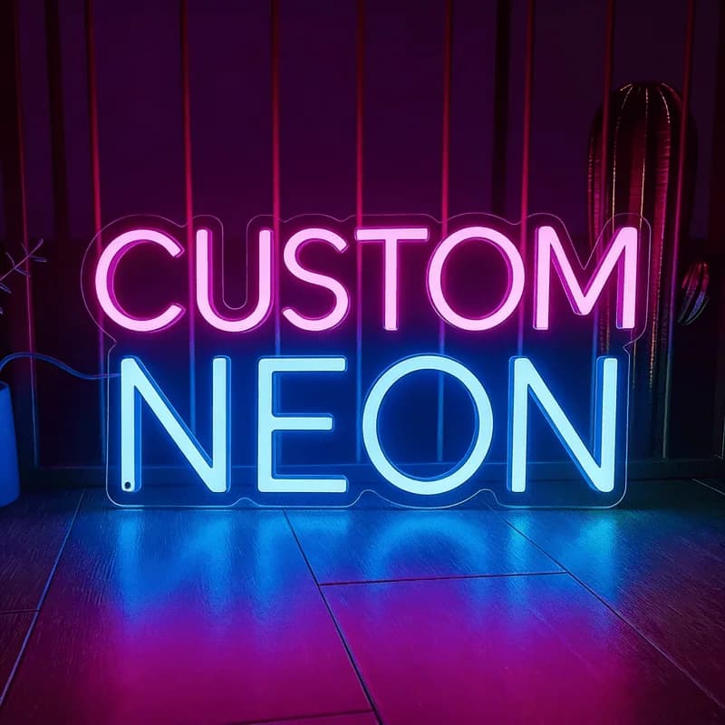 Enseigne au néon personnalisée, bar d'anniversaire, fête de mariage, enseigne lumineuse LED, lumière au néon acrylique, enseigne commerciale,