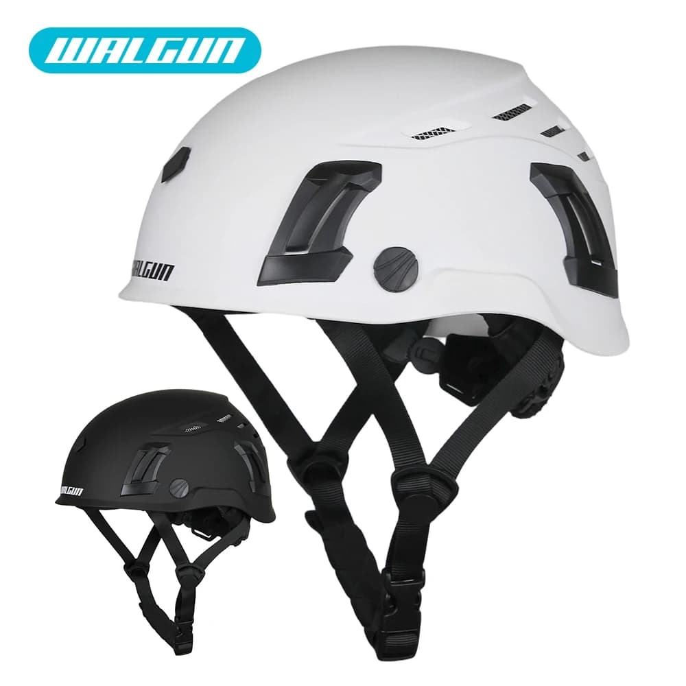 WALGUN K202 Casque de sécurité pour le travail de construction avec lentille de lunettes Visière Chapeau de protection des oreilles Casque