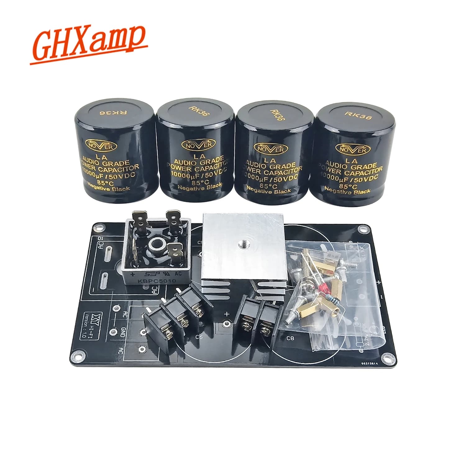 GHXMedals-Analyste de carte de filtre redresseur d'amplificateur, alimentation de signal de courant élevé, 50V, 63V, 1969 W, 50A, 200