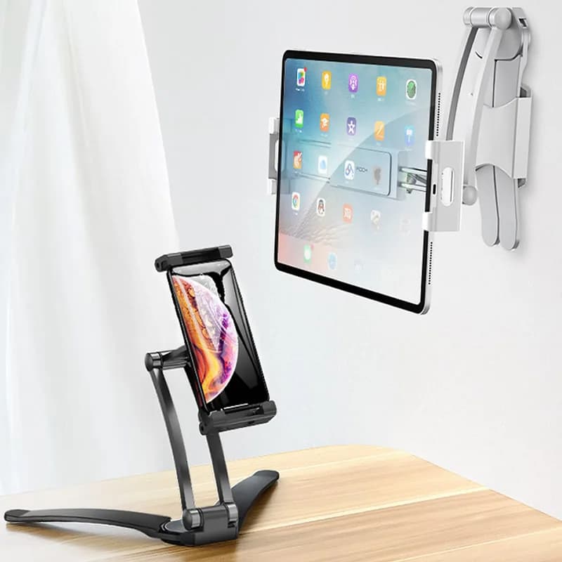 Support de téléphone et tablette en aluminium pour bureau, pliable et réglable, pour tablette et téléphone de 5 à 13 pouces, pour iPad Pro 12.9
