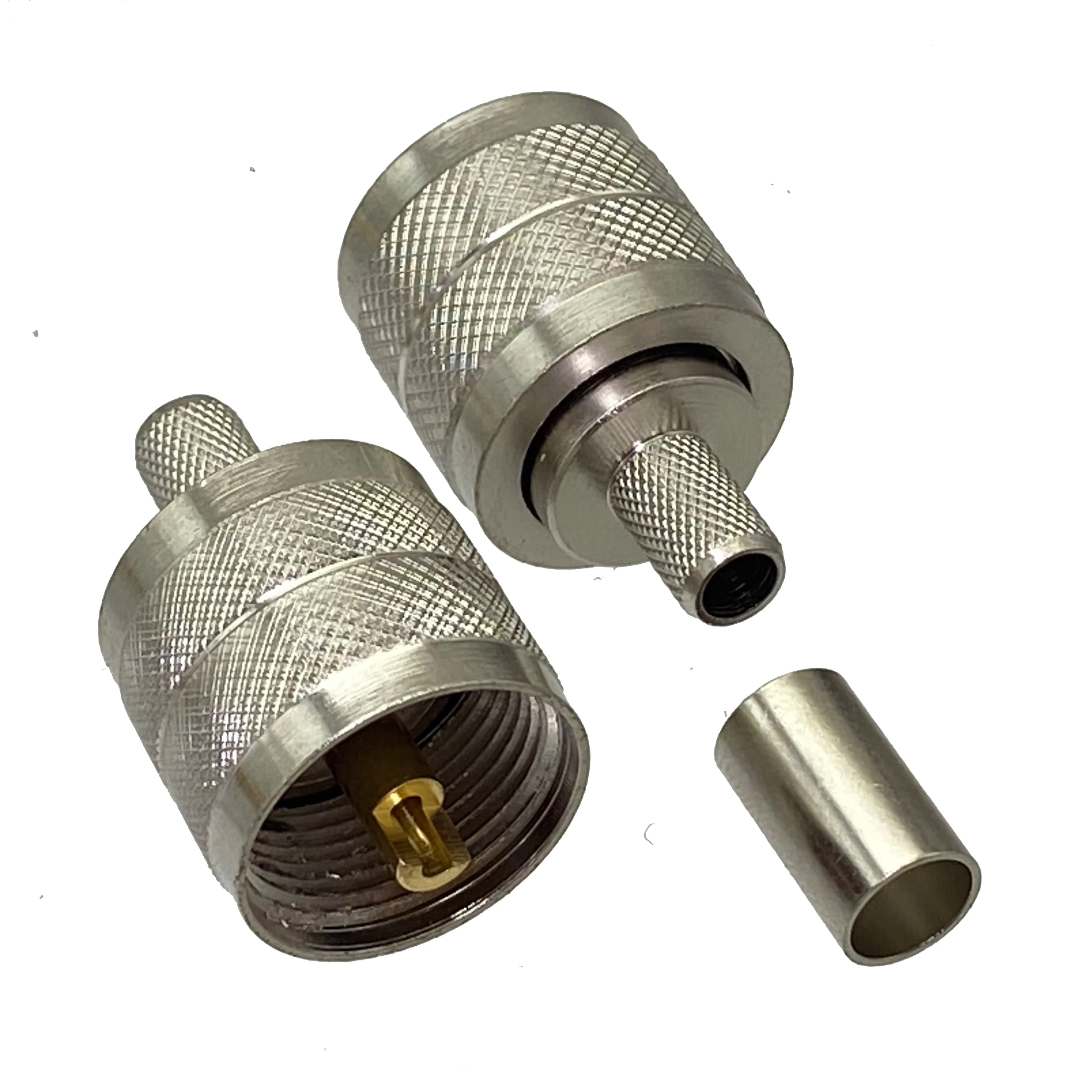Connecteur UHF PL259 mâle à sertir RG8X RG-8X LMR240, câble RF Coaxial, 10 pièces