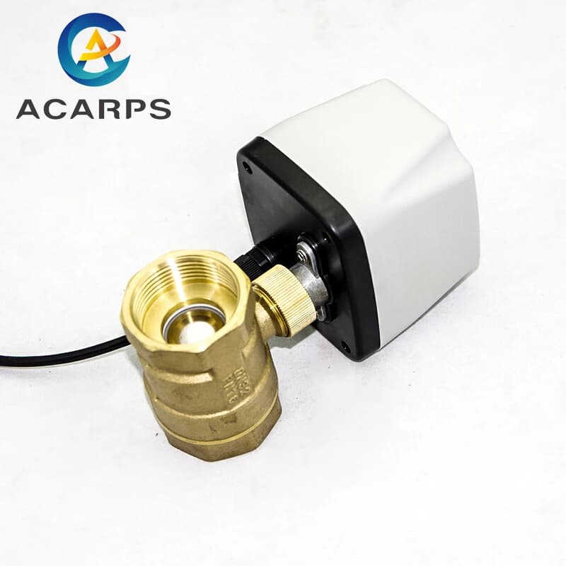 Vanne à bille électrique en laiton, 1/2 ", 3/4", 1 ", 2", AC 220V, 3 fils, commande à 2 points, 220V AC, 24V DC, 12V DC, 24V AC
