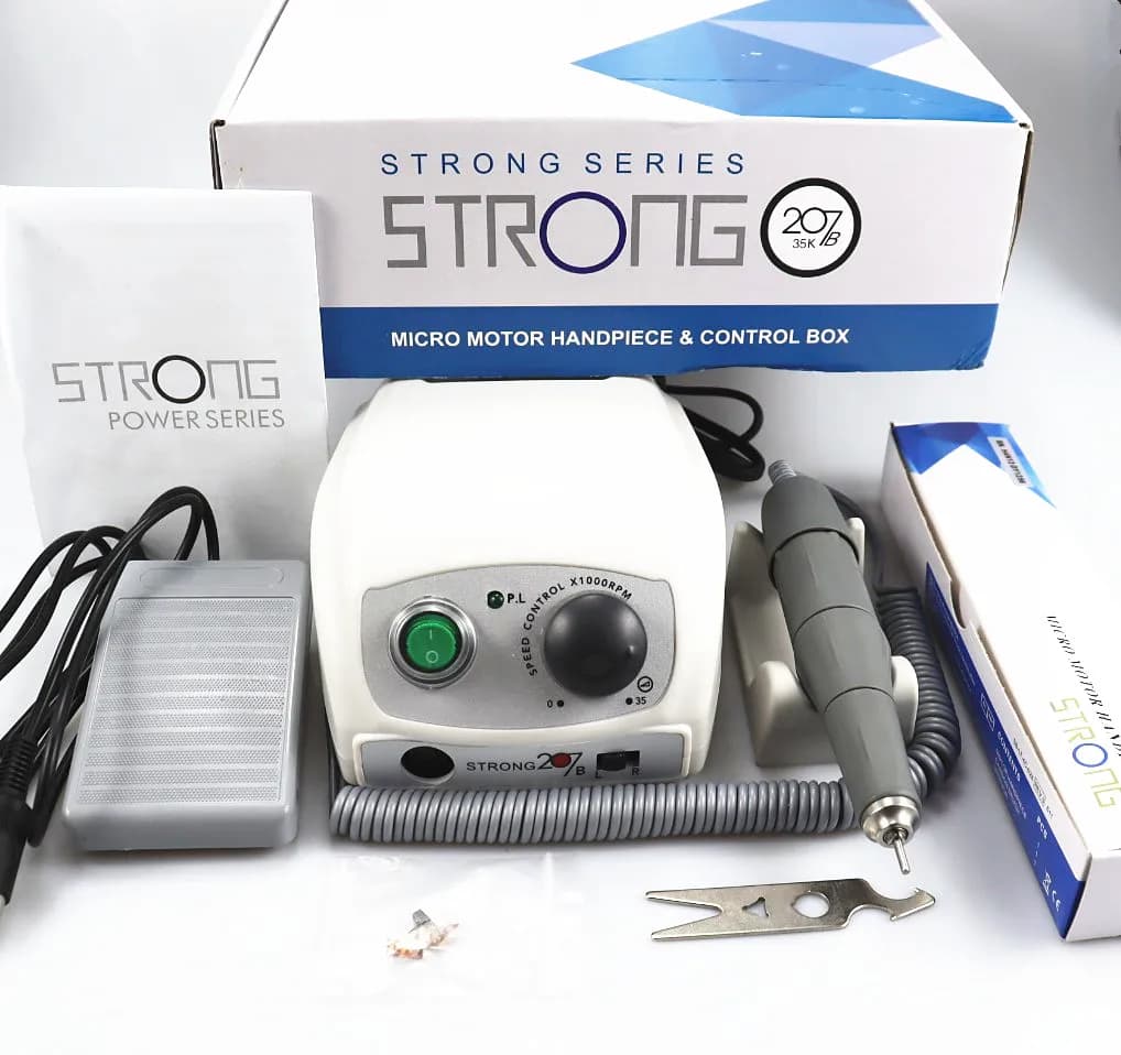 Forte 210/207B 65w 50000 tr/min perceuse à ongles fort PRO 105LN machine de manucure pour le polissage des ongles pédicure Nail Art perceuse machine