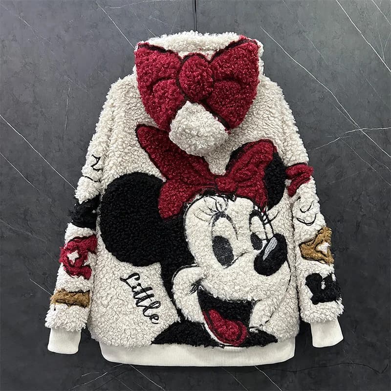 Supzoom 2025 haut à la mode en vrac automne et hiver Style américain à la mode Mickey Mouse populaire décontracté coton brodé à capuche