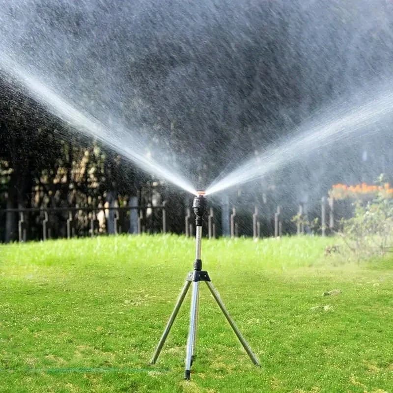 Trépied d'irrigation à distance 360, 1 ensemble, support télescopique, tête d'arrosage sur trépied, en acier inoxydable, pour pelouse et jardin