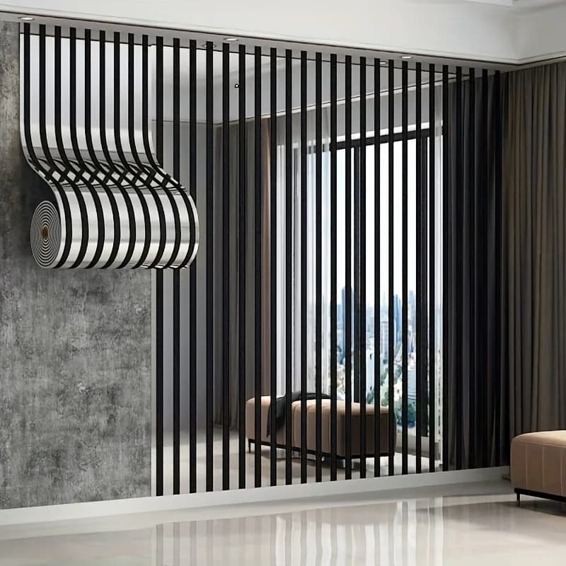1/2/3 Rouleaux de 300 cm x 40 cm Panneaux Muraux Auto-adhésifs Grand Rouleau Luxe Effet Miroir Gaufré et Grille Métallique Autocollant Mural DIY