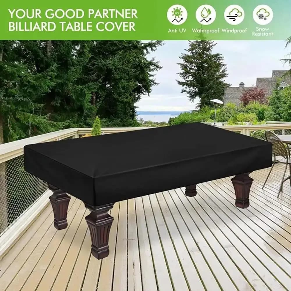 Housse de protection pour table de billard 210D, 7FT/8FT/9FT, imperméable, en tissu Oxford, anti-poussière, protection des meubles