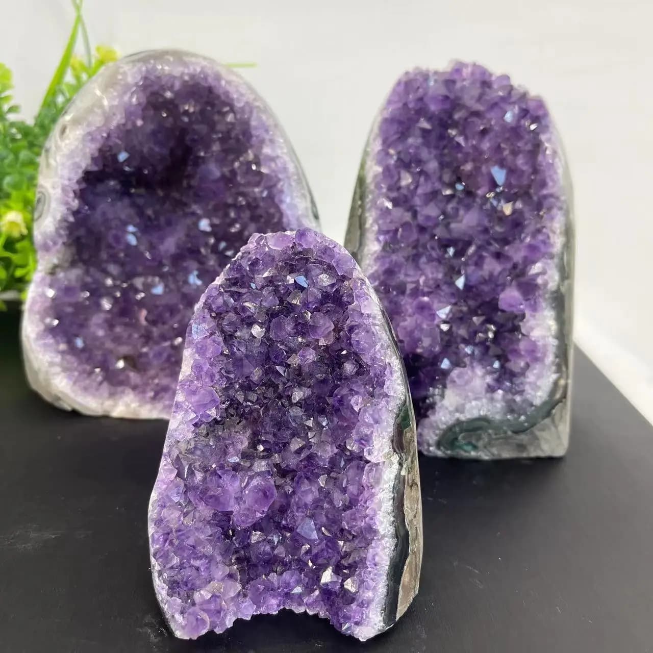 Grappe de cristal naturel améthyste pierre géode Quartz brut minéraux véritable Uruguay décoration de la maison Chakra spirituel Reiki