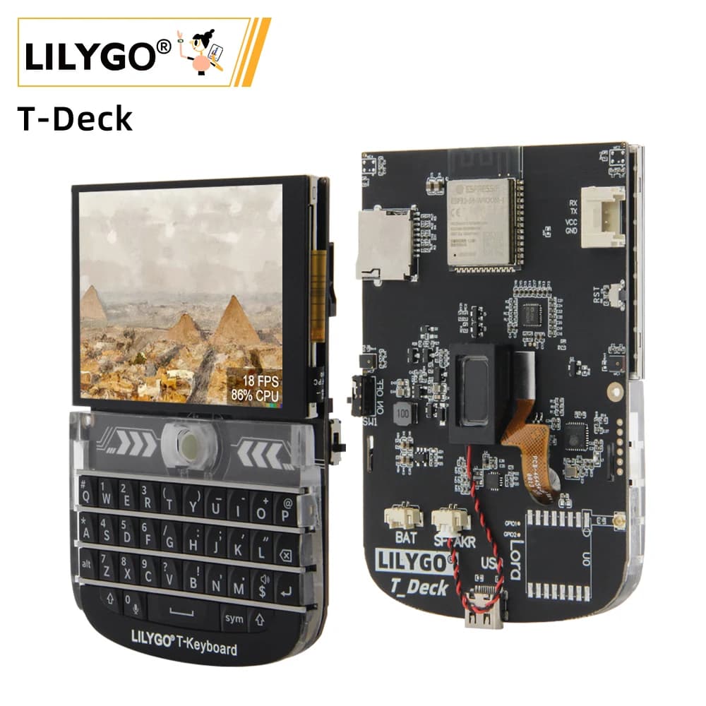 LILYGO® T-Deck ESP32-S3 LoRa Tech 2.8 pouces LCD carte de développement LoRaWAN longue portée 433MHz 868MHz 915MHz avec WIFI Bluetooth
