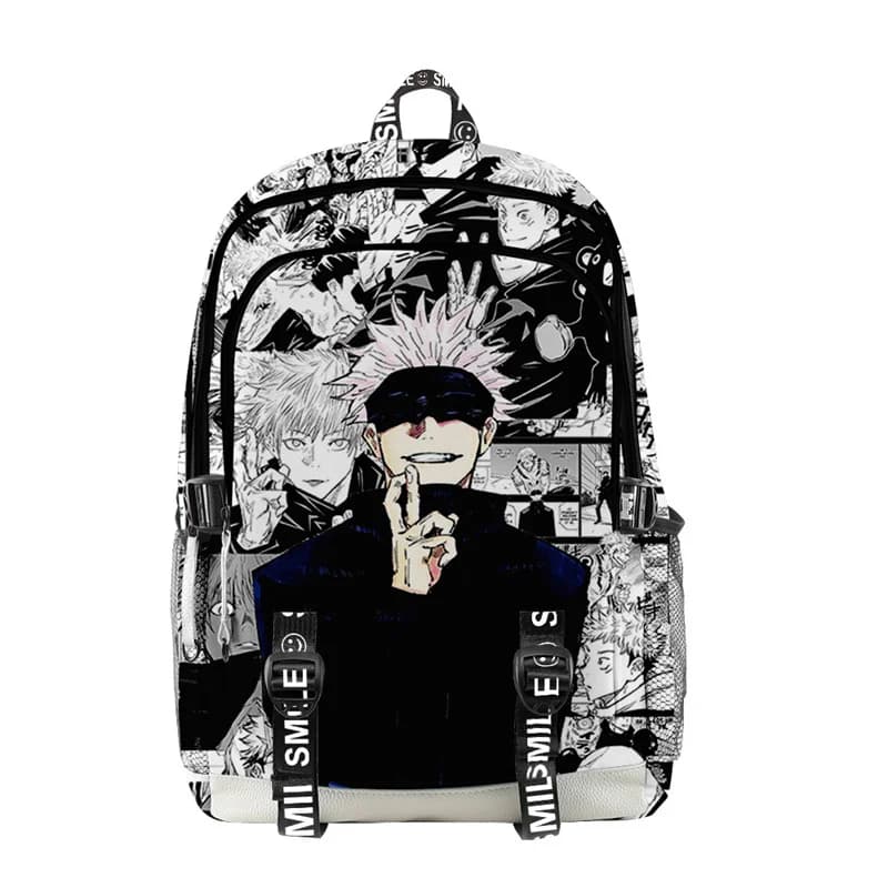 Anime Satoru Gojo école sac à dos sac à dos pour ordinateur portable garçons filles adolescents sac d'école sac de voyage Mochila sac à