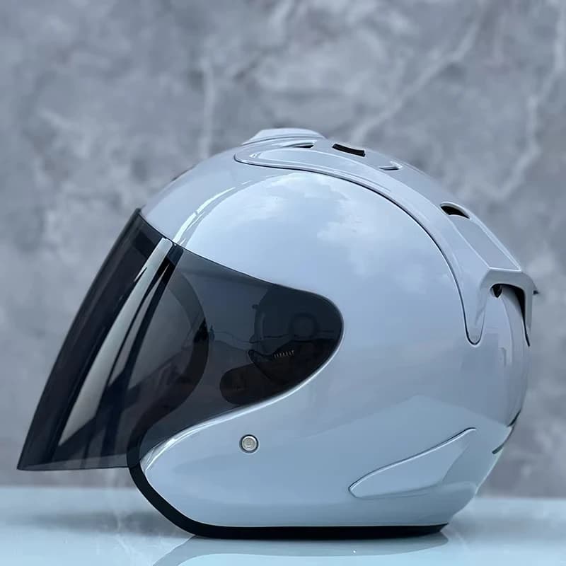 Ram4 demi-casque gris brillant hommes et femmes moto tout-terrain casque d'été descente course montagne Cross Casco Capacete
