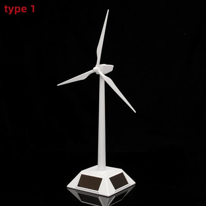 Générateur éolien solaire 2 en 1, modèle cadeau, support d'exposition, moulin à vent, Kit d'assemblage éducatif, décoration de bureau,