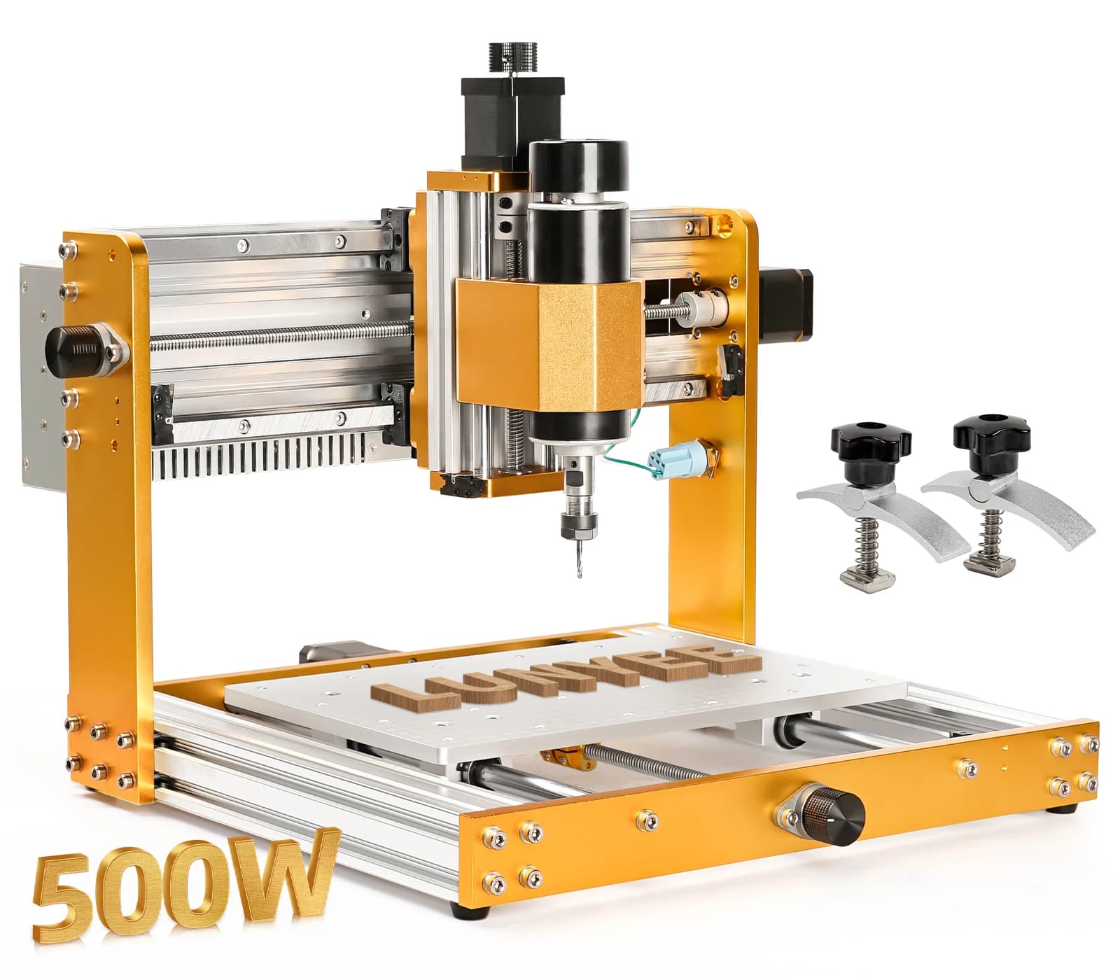 Machine de routeur CNC 3018Pro Ultra avec broche 500W pour sculpture sur bois, métal, acrylique, MDF, fraiseuse à 3 axes