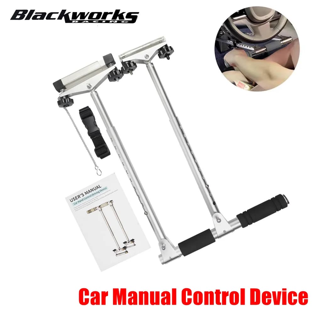 1 ensemble de dispositif de commande manuelle pour voiture pour les conducteurs handicapés, handicapés ou malvoyants, aide à la conduite portable