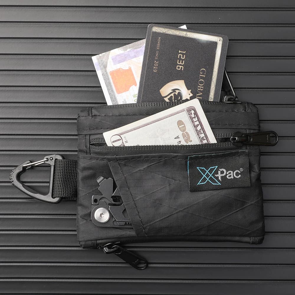 EDC 5 poches multi pochette X-PAC portefeuille petit porte-clés pochette pour pièces de monnaie avec fermeture éclair YKK EDC organisateur de poche