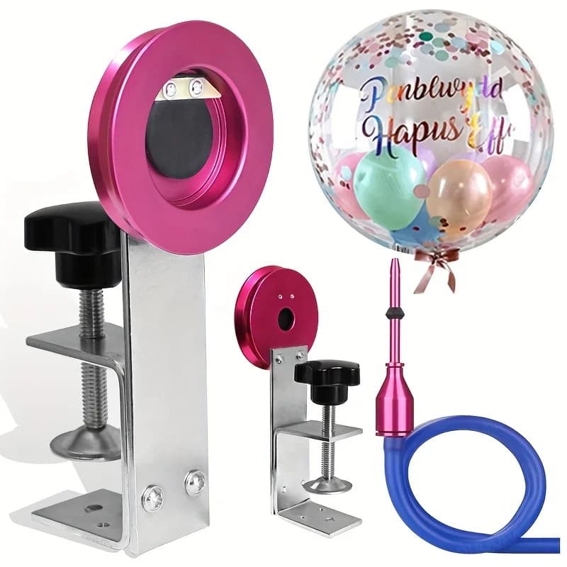 Kit de machine à gonfler les ballons - Comprend un gonfleur, un tuyau et une buse pour les fêtes, les révélations de sexe et les cérémonies de