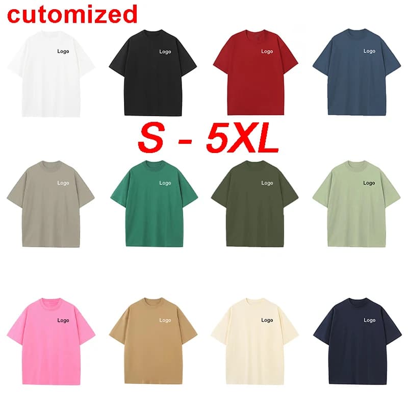 T-shirts en coton imprimés personnalisables pour hommes et femmes, mode, personnalité, DIY, manches courtes, streetwear décontracté, unisexe,