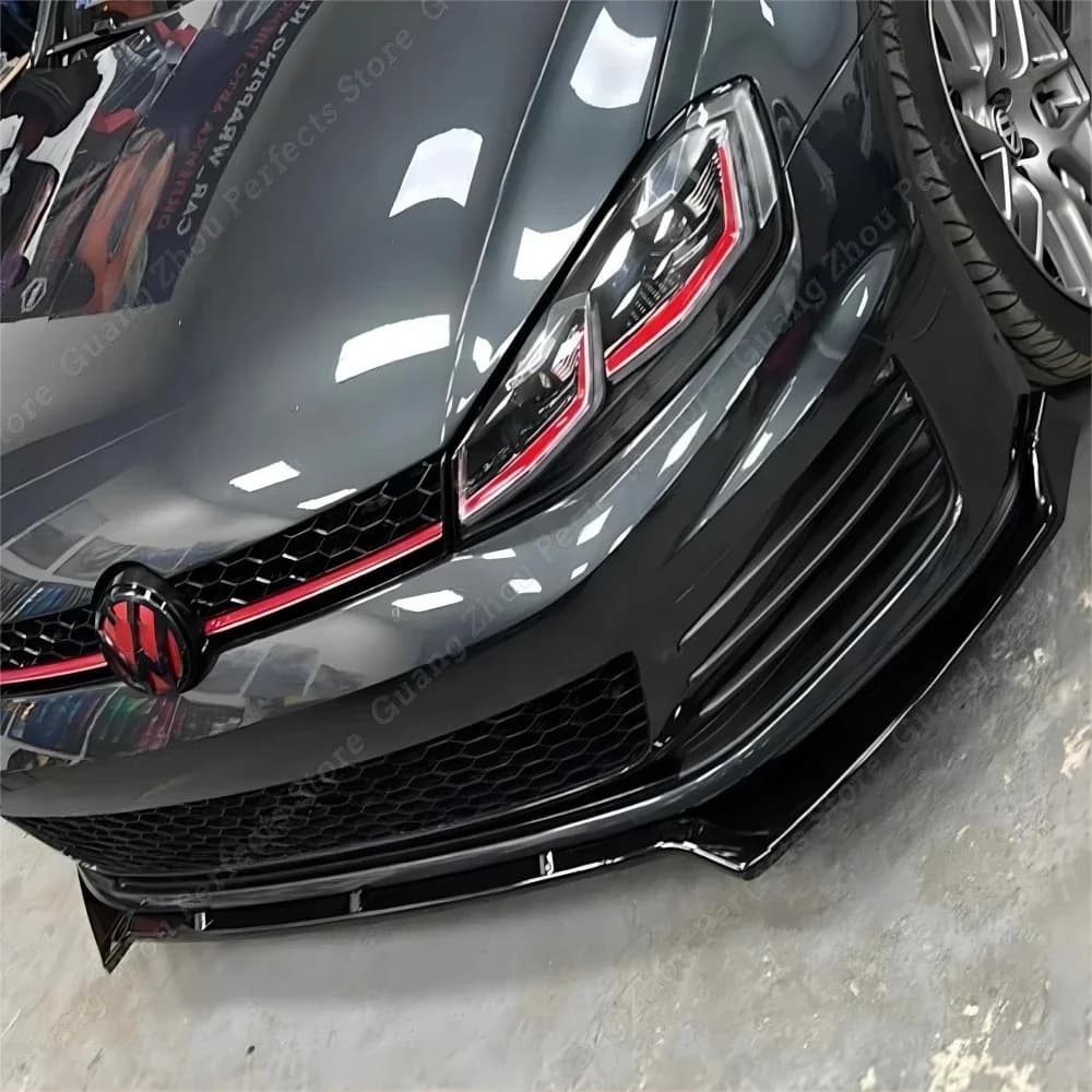 Maxton-Mathiateur de Pare-Choc Avant Noir Brcorporelle, pour VW Golf 7 7.5 GTI GTD R R-Line 2013-2020
