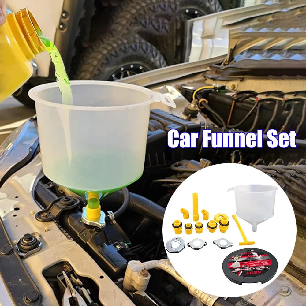 Kit de remplissage de filtre de liquide de refroidissement, bec d'entonnoir, purgeur de frein, changement d'huile de voiture, pompe à main de