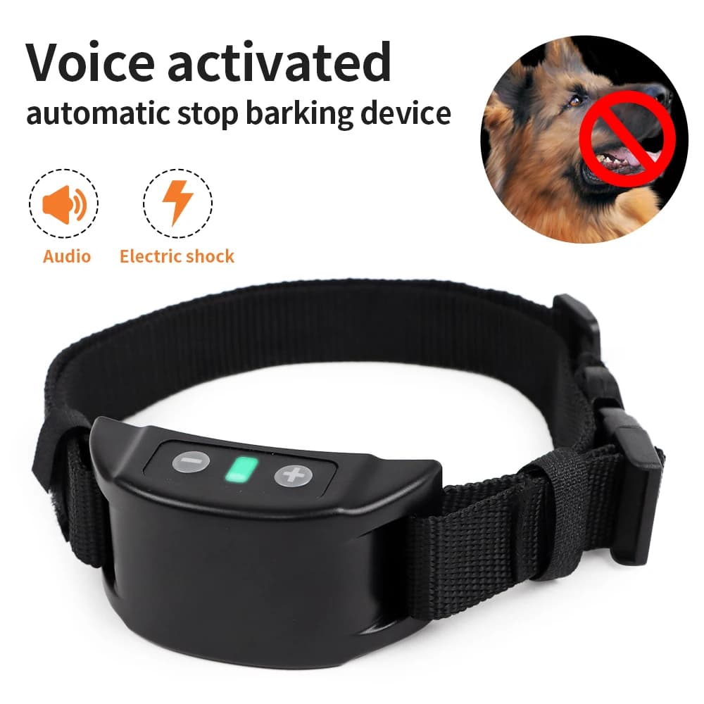 Collier Anti-aboiement automatique pour chien, colliers d'entraînement rechargeables par USB, sécurité, choc statique, colliers électriques