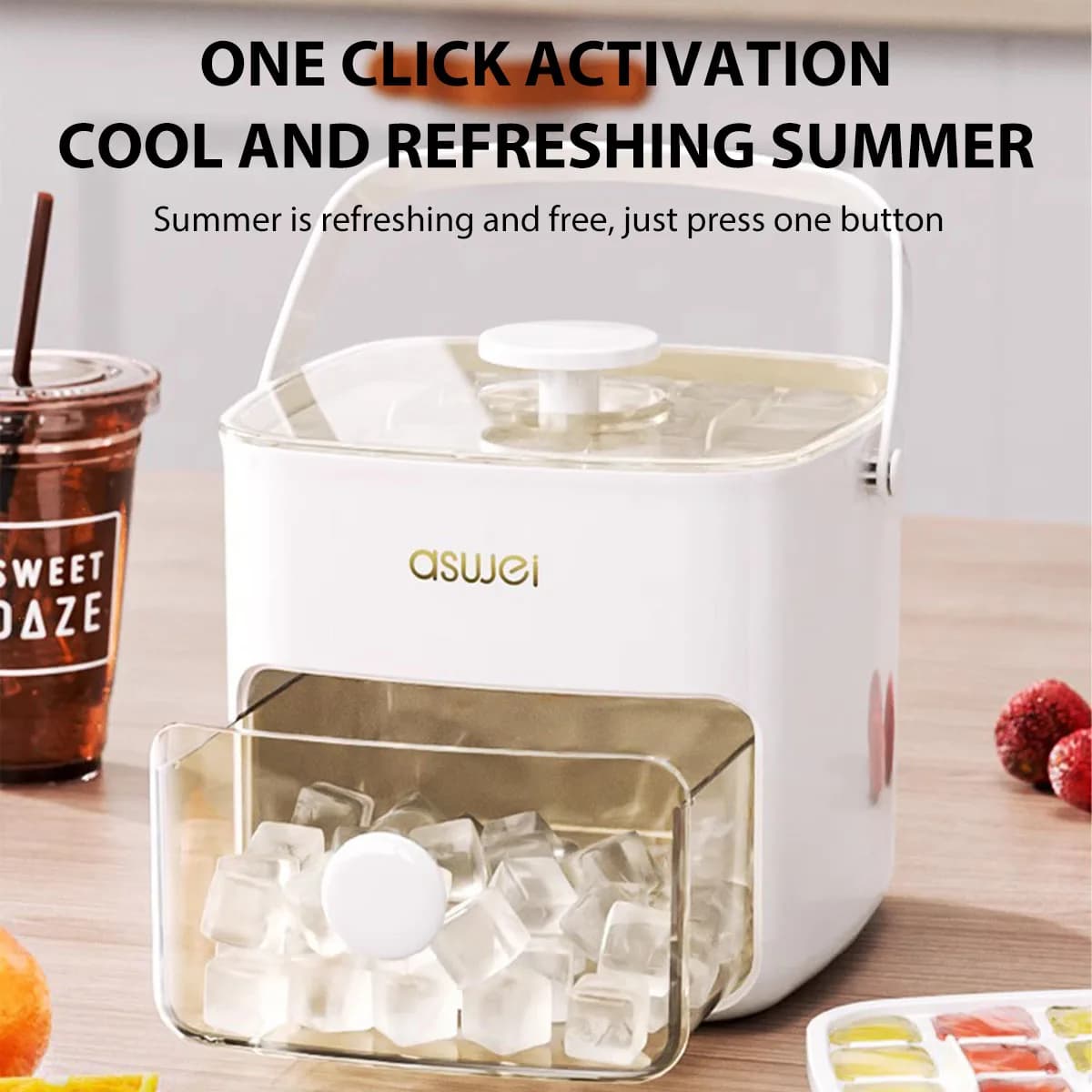 Machine à glaçons Double couche, presse à boules de glace, boîte de rangement pour réfrigérateur, Popsicle, bricolage fait maison pour la