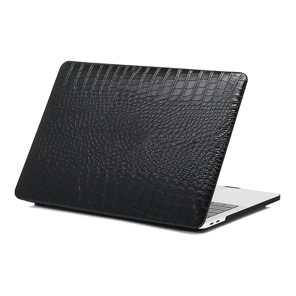Étui en cuir de crocodile pour Macbook Neo Air Pro 13 14 15 16 pouces tous modèles