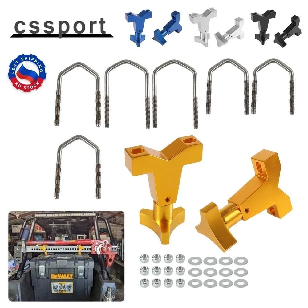 2Pcs High Lift Universel Mount 1 "-2.5" Pour Tube Avant Réglable Jack Tube Support De Montage Pour Jeep Wrangler JK TJ Toit Rack Avant