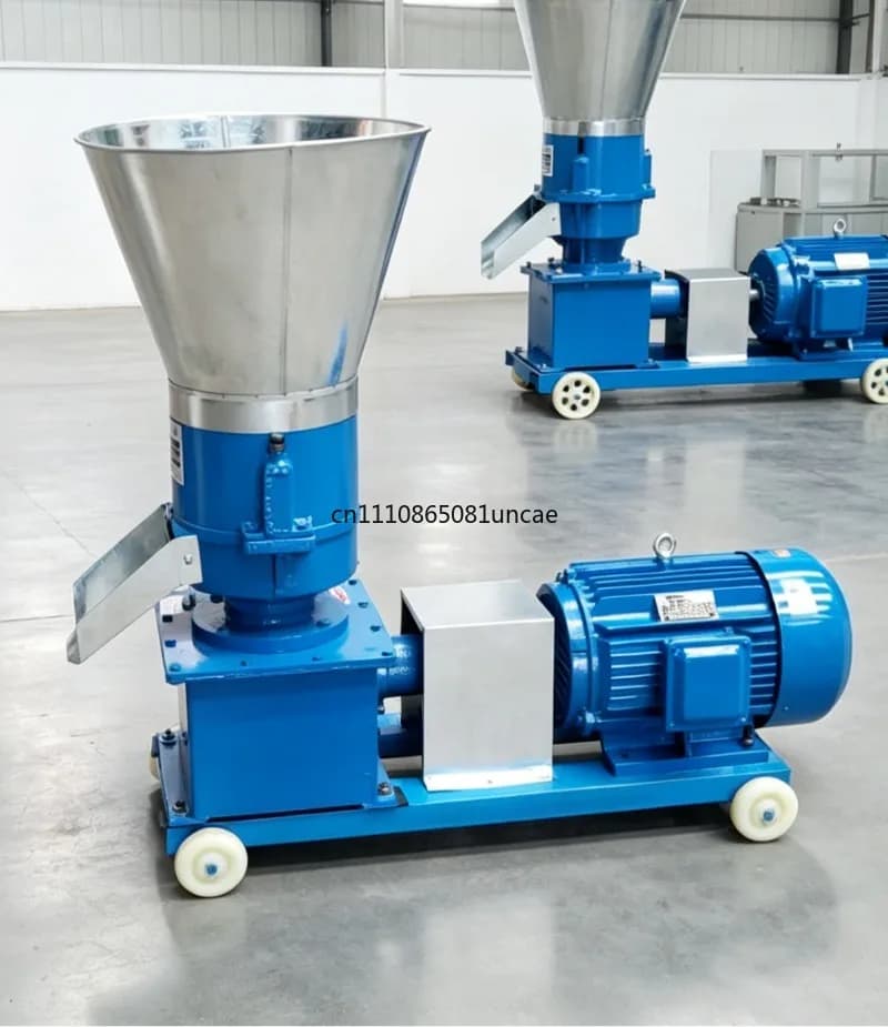 Machine à granulés 100-150 kg/h pour aliments pour animaux, granulateur agricole avec moteur