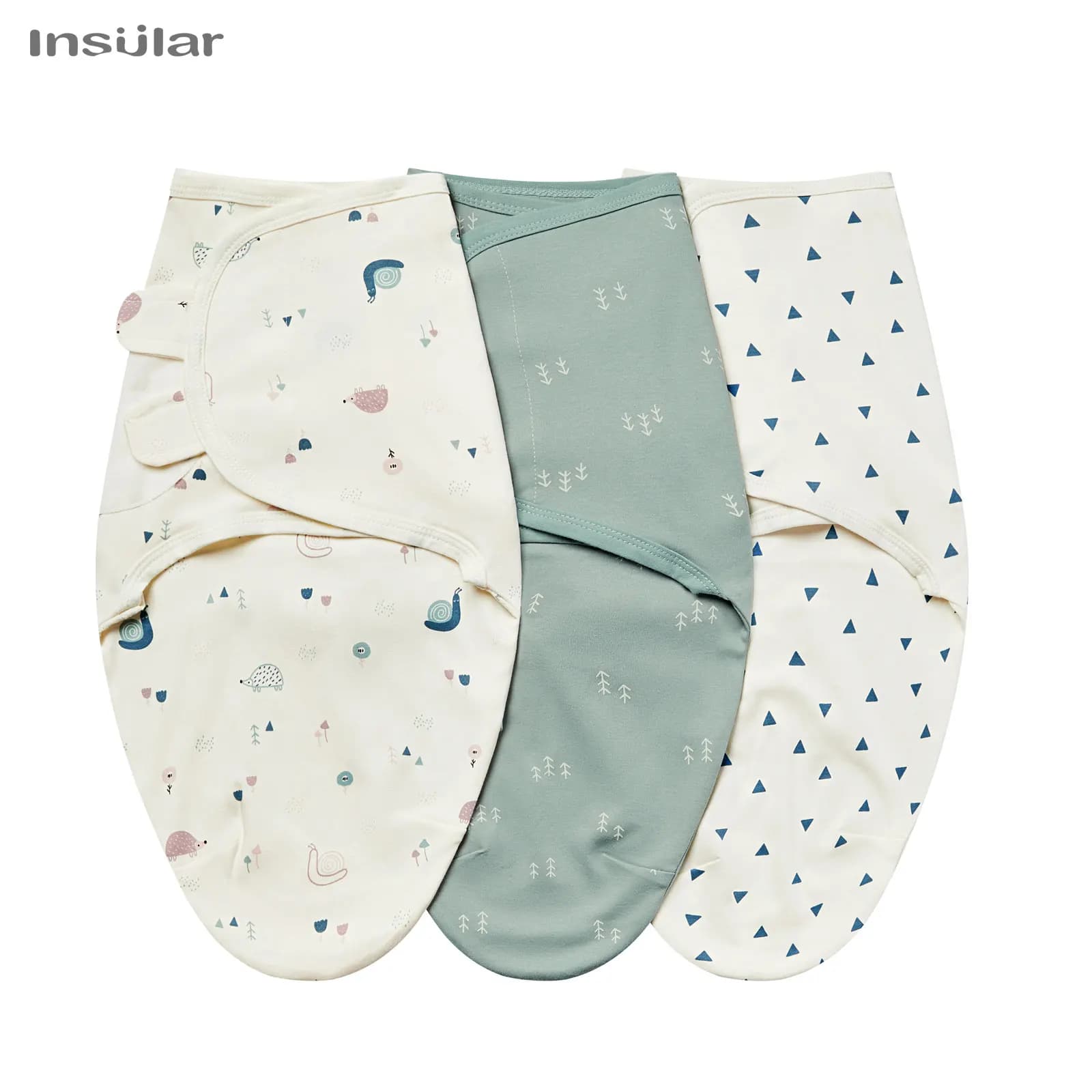 Ensemble de couvertures réglables pour nouveau-né, emmaillotage bébé, 100% coton, garçons, filles, mignon, 0-6 mois, 3 pièces