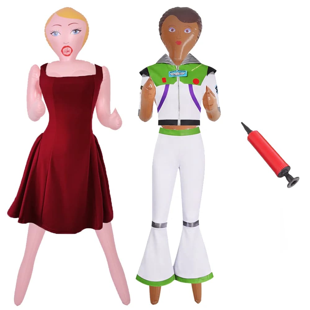 Poupée gonflable féminine Mary de 57 pouces, taille réelle, cadeau amusant et original pour la décoration d'une fête d'anniversaire de