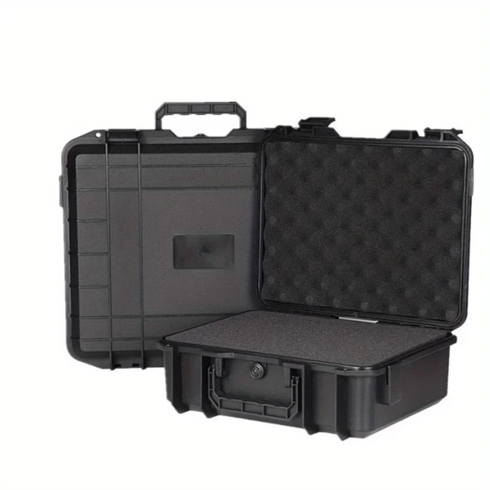 Boîte de rangement rigide étanche avec mousse prédécoupée, protection de sécurité, organisateur, boîte à outils résistante aux chocs