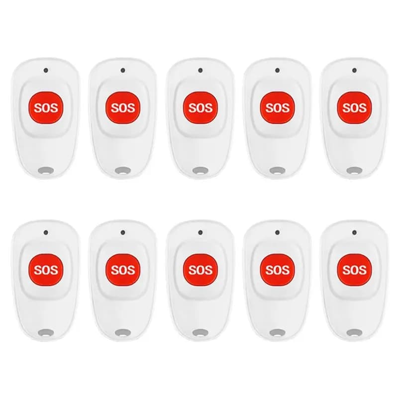ABKN-Bouton d'appel sans fil SOS, transmetteur d'urgence, pack de 10 pièces, pour les aidants, les enfants et les personnes âgées