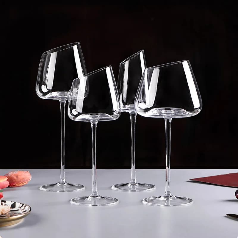 4/2/1Pc Haut De gamme Longue Tige Gobelet en Verre à Vin Rouge Coupe Outil de Cuisine Champagne Verre Bordeaux Bourgogne Cadeau De Fête De Mariage