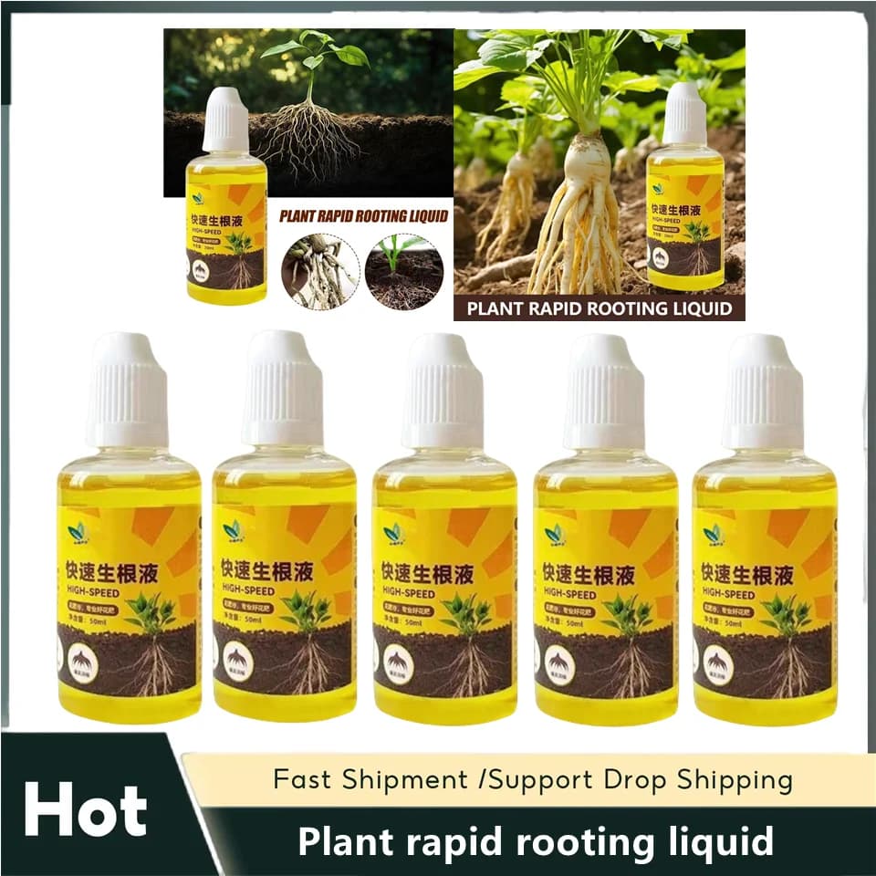 Agent d'enracinement rapide pour plantes, 5 pièces, engrais liquide et stimulateur de coupe, rehausseur de racines