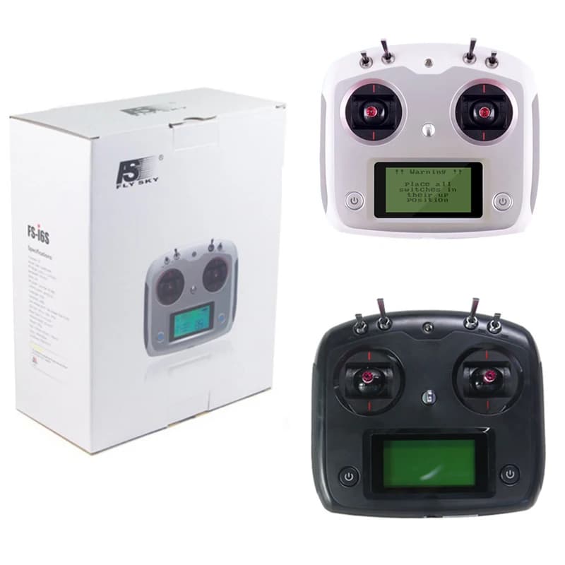 FLYSKY FS-i6S i6S 2.4G 10CH AFHDS 2A transmetteur d'accélérateur de centrage iA6B iA10B récepteur boîte de vente pour voitures RC bateaux Drone