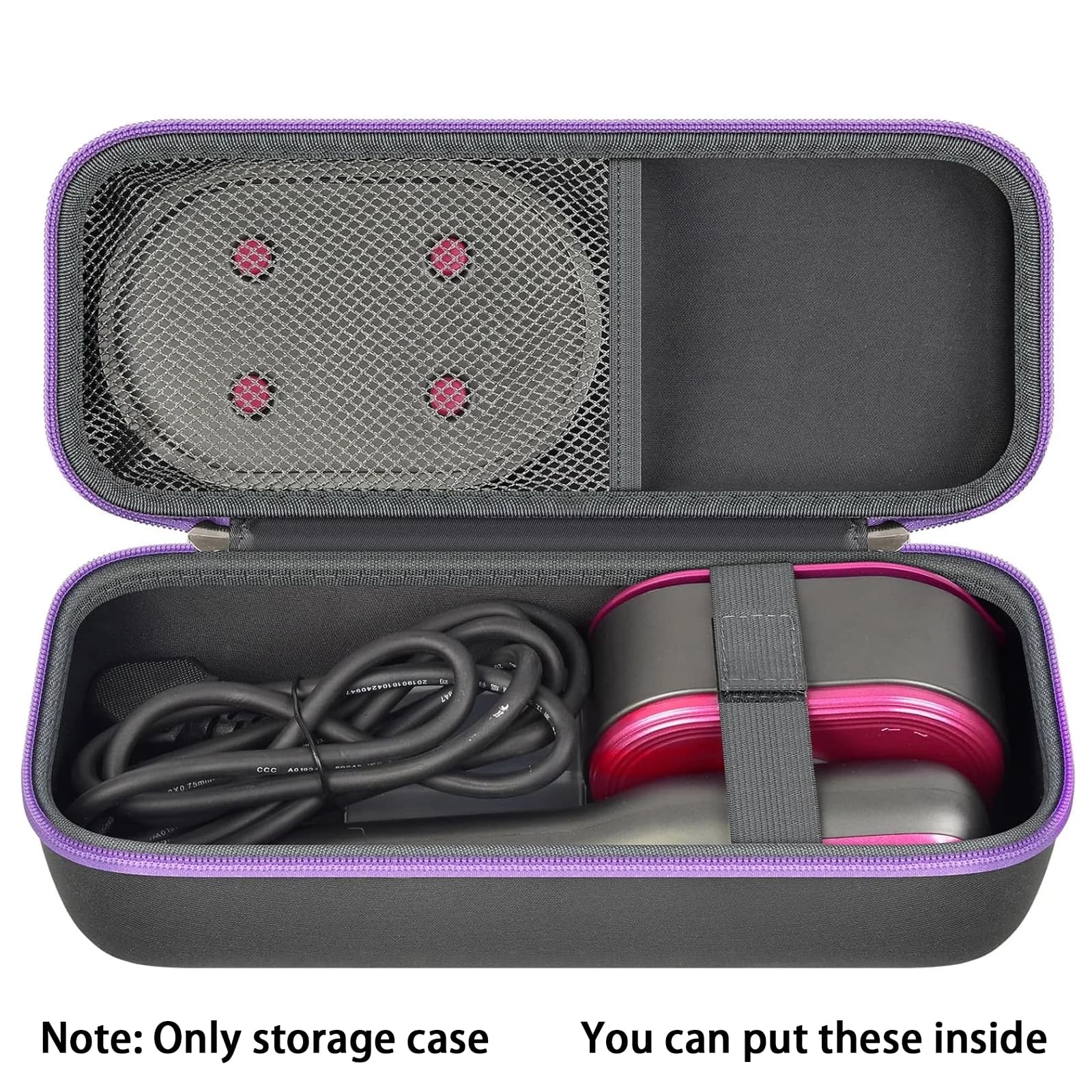 Étui de voyage pour défroisseur vapeur portable, sac de rangement compatible avec le défroisseur vapeur portable DRFLASH, organisé avec une poche