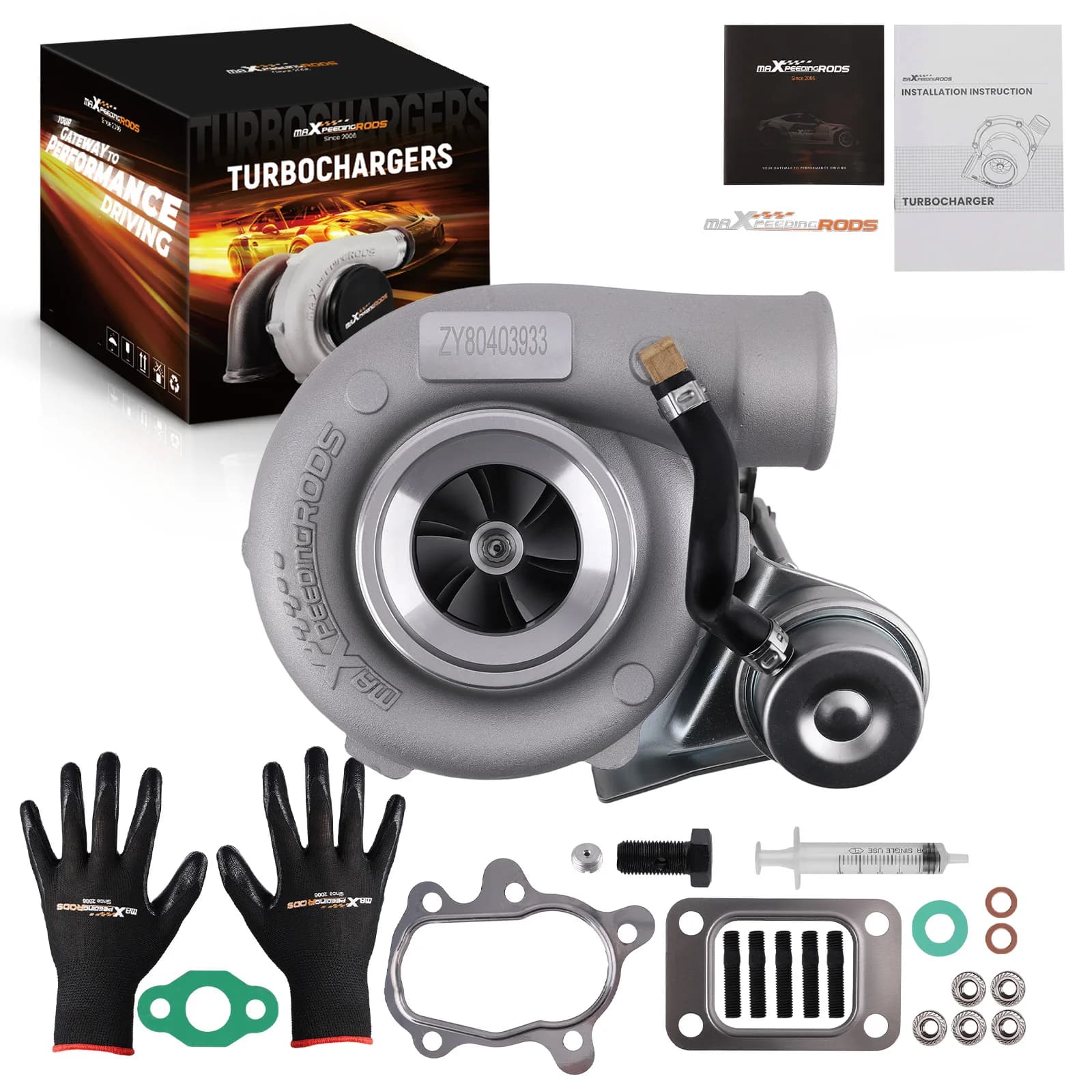 Turbocompresseur universel Turbo GT2871 GT28 T25 T28 GT25 GT2860 A/R .64 pour moteurs 1.5-2.0L, turbine en aluminium, jusqu'à 400 CV