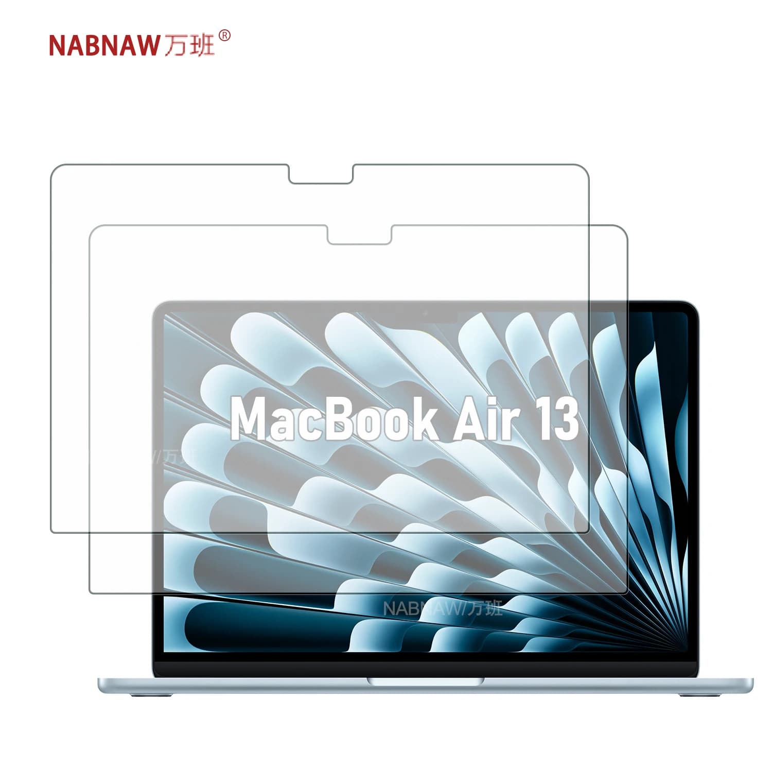 Film de protection d'écran en verre trempé Full HD pour Apple MacBook Air 13 M5, protection contre les dommages pour MacBook Air13 M4 M3 M2, 2