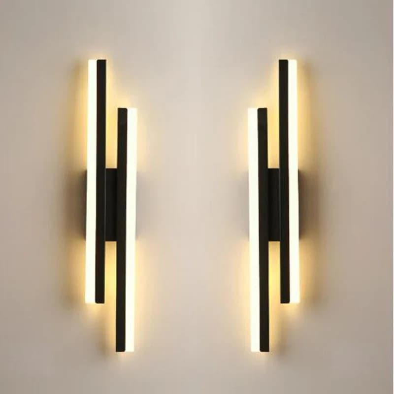 Applique murale LED pour chambre à coucher, appliques murales, tuyau de ligne de cuivre, abat-jour en acrylique, éclairage intérieur pour salon,