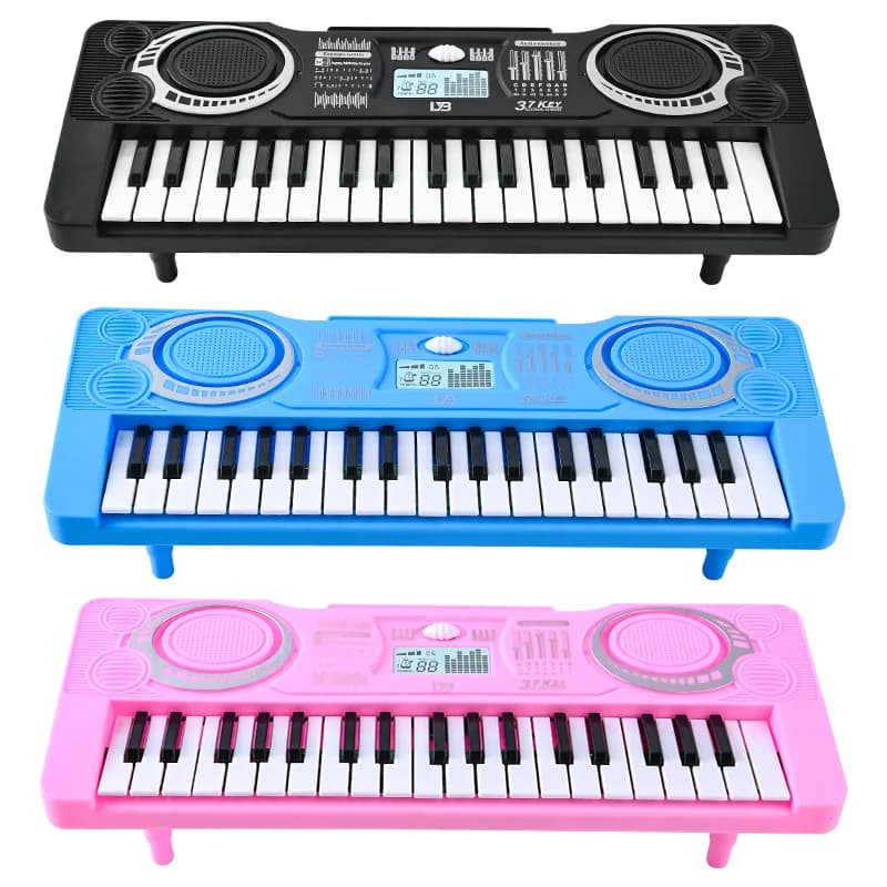 Clavier numérique Portable à 37 touches, affichage LED, Piano électronique numérique, Instrument de musique pour enfants, jouet éducatif