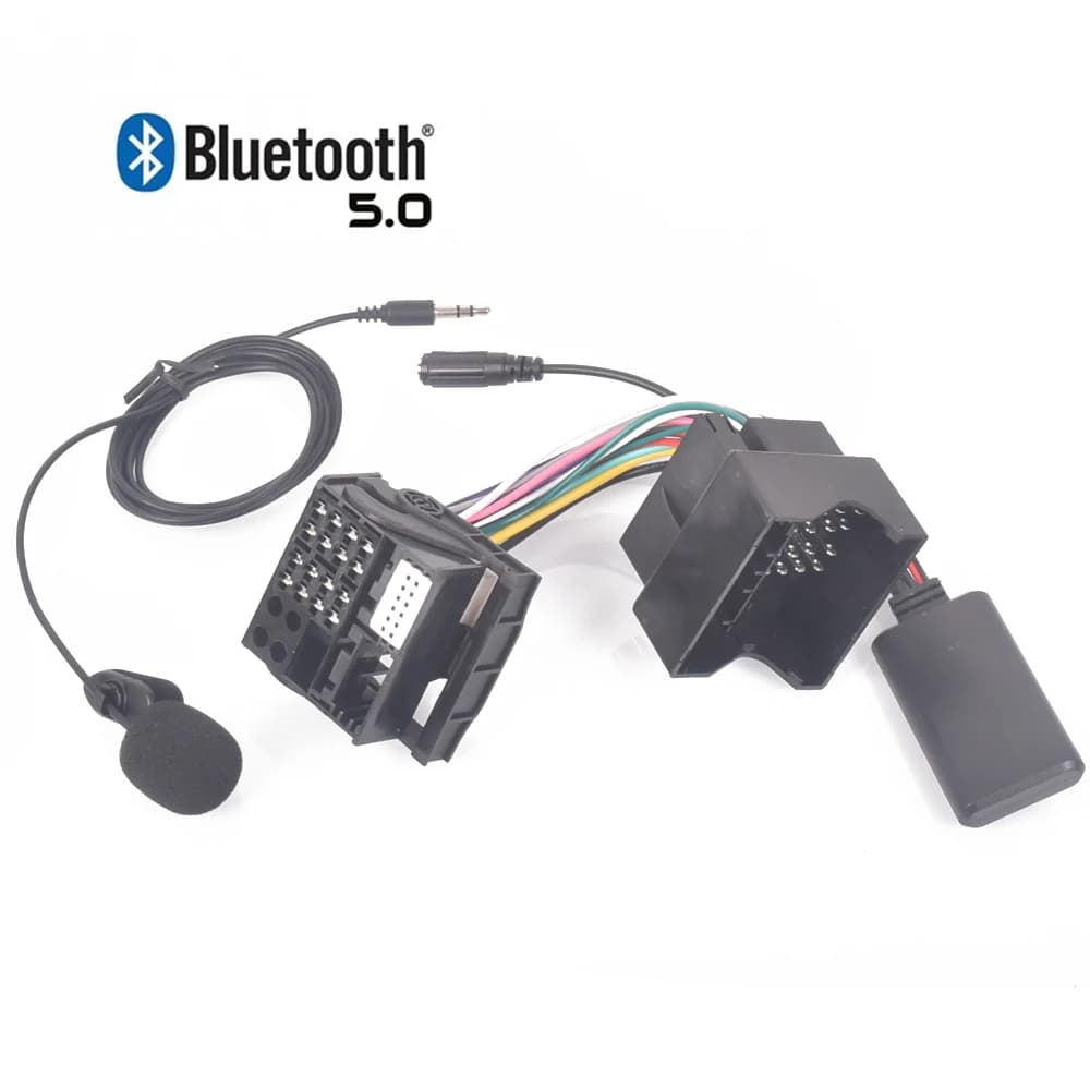 Module Bluetooth pour voiture, câble Radio AUX, Microphone, adaptateur de téléphone portable mains libres pour VW Golf JETTA BORA POLO RCD510