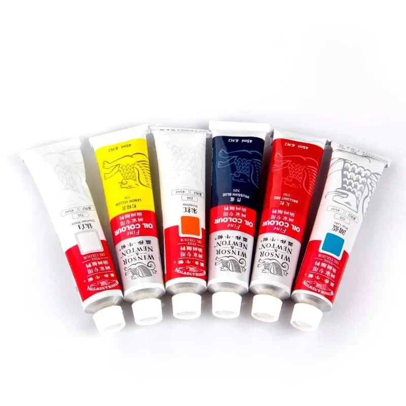 Winsor & Newton Peinture à l'huile Artiste 45 ml Tube de pigments de peinture acrylique professionnelle pour débutants Dessin Graffiti Tissu 53