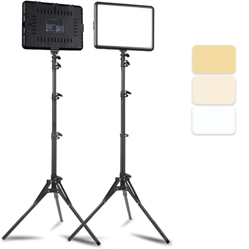 Panneau lumineux LED pour photographie et vidéo, 8/12 pouces, Kit d'éclairage pour Studio Photo, pour prise de vue en direct, Youbube avec trépied