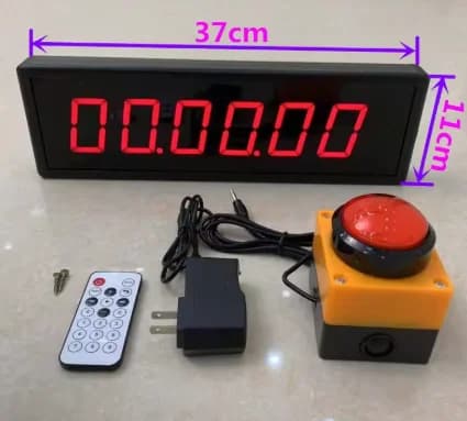 Chronomètre de match, compte à rebours, affichage numérique LED, entraînement, chronométrage vocal, ceinture de charge spéciale