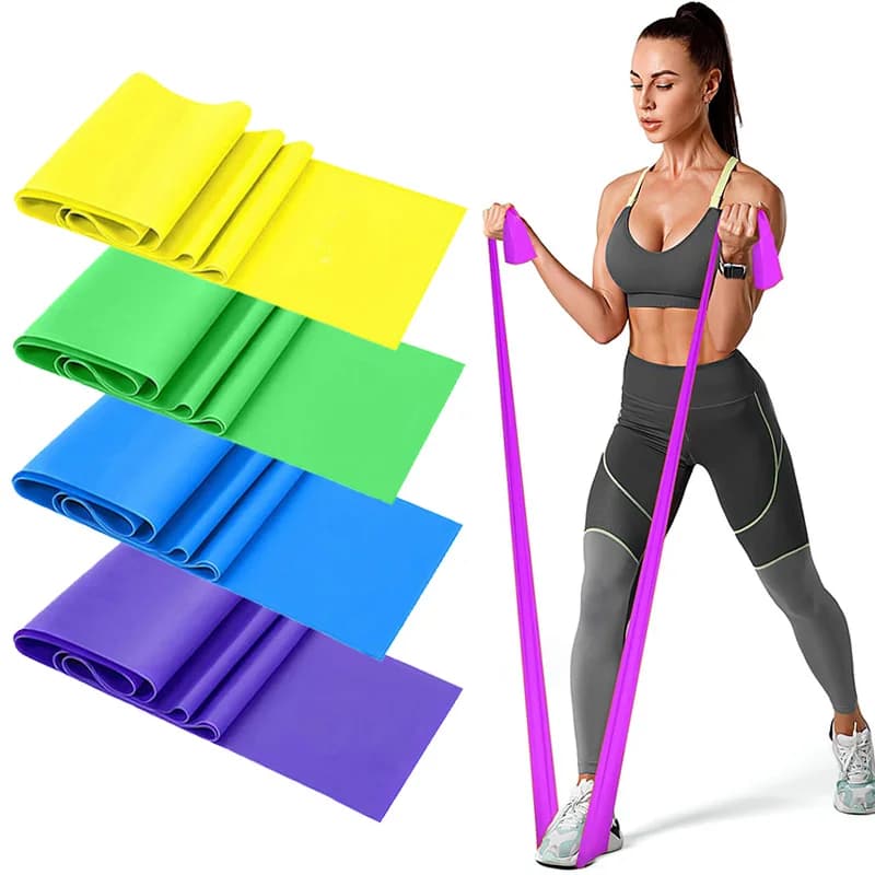 4 pièces bandes de résistance exercice bande élastique Fitness entraînement Yoga Pilates récupération physiothérapie étirement musculation