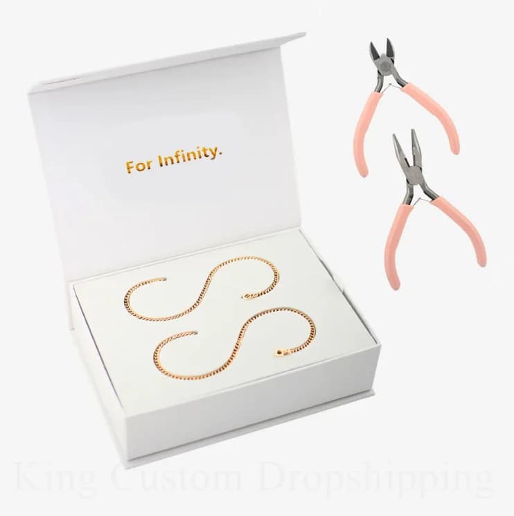 2025 Nouveau Bracelet éternel permanent Bijoux de couple Faites-le vous-même Kit de bracelets de mode Cadeau de Saint-Valentin pour amoureux.