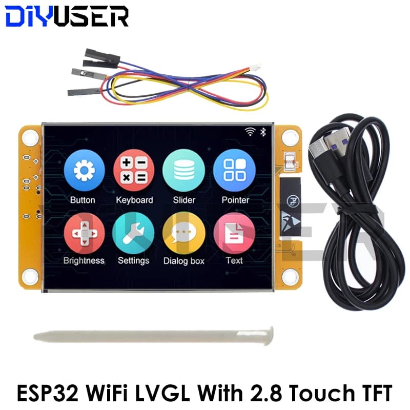 Carte de développement ESP32 LVGL WIFI et Bluetooth, écran intelligent 2,8 " 240*320, module LCD TFT 2,8 pouces avec écran tactile