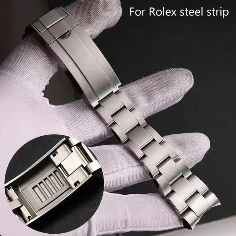 Bracelets de montre 20mm 904L pour SUB DAYTONA NH35 NH36 Rolex pour hommes, fermoir à glissière, bracelet de montre en acier inoxydable massif
